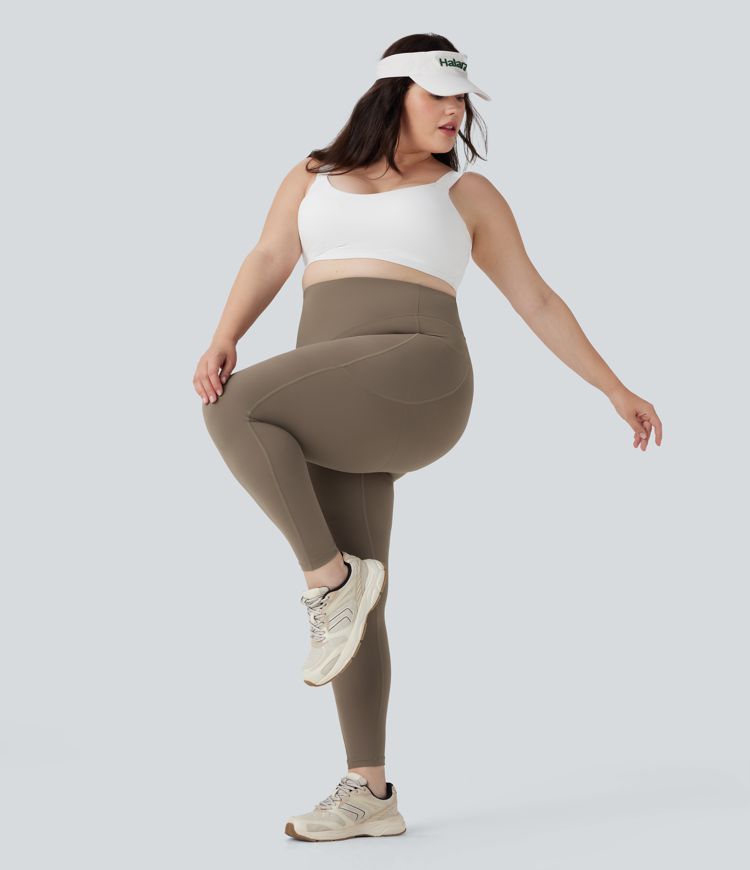 Plus Size Halara UltraSculpt™ High Waisted Butt Lifting Tummy Control Shaping Training Leggings with Pockets