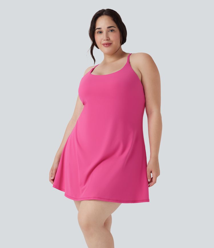 Softlyzero™ Plush Backless Active Plus Size Dress-Longer Length-Easy Peezy Edition