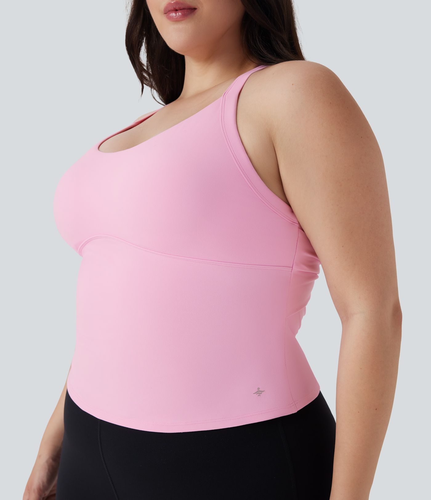 Softlyzero™ Plush Backless Cut Out Twisted Yoga Plus Size Tank Vest Top