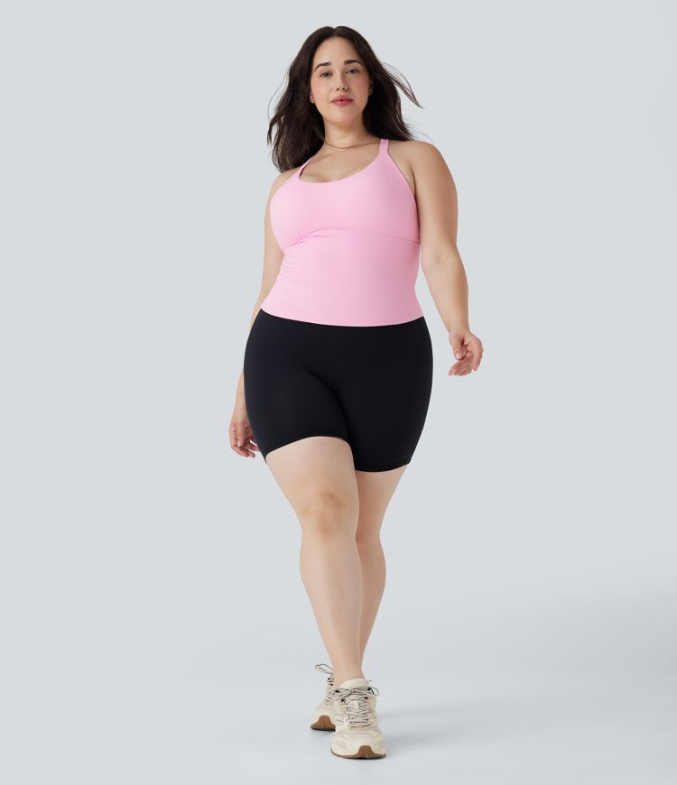 SoftlyZero™ Plush Cut Out Yoga Plus Size Tank Top