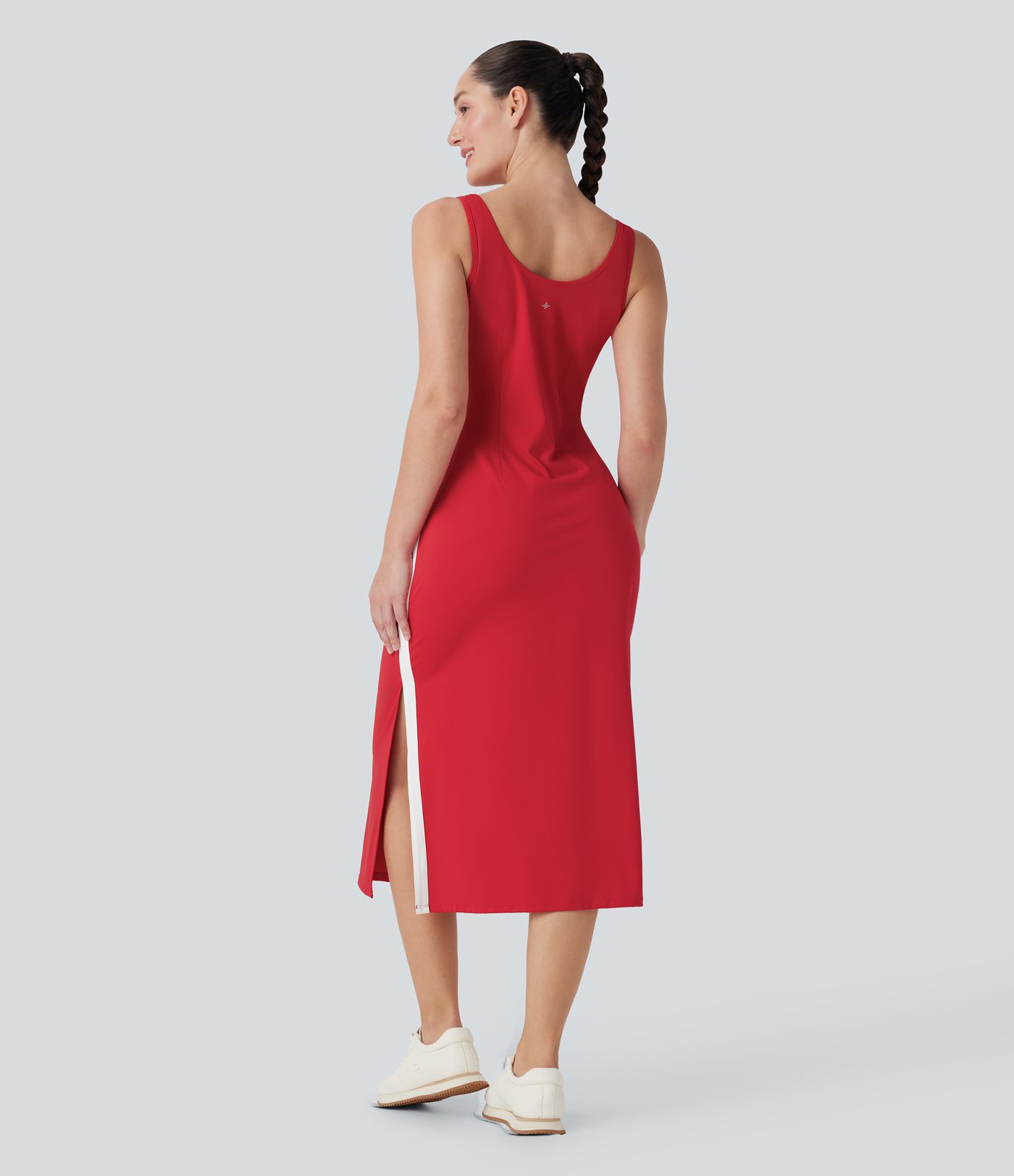 Softlyzero™ Airy - Sportkleid mit Seitentaschen, Farbblock, geteiltem Saum und Cool-Touch - UPF50+