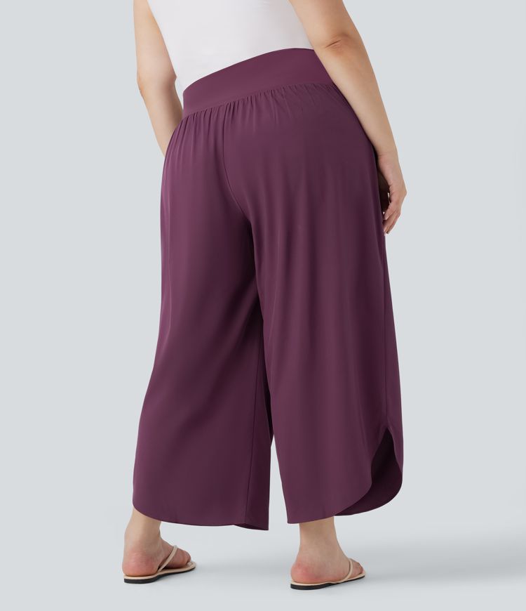 Breezeful™ - Hose mit hohem Bund, Seitentaschen und Bauchkontrolle - Plus-Size, schnelltrocknend