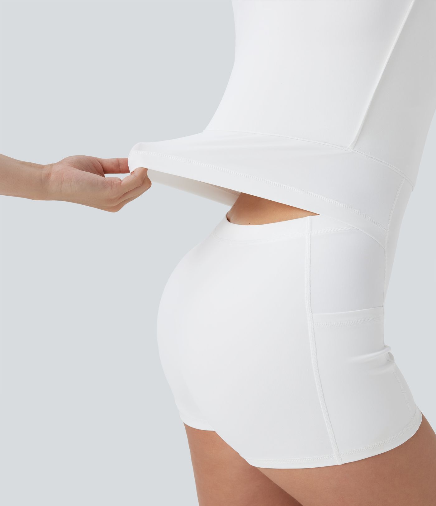 SoftlyZero™ QuickDry Zip Corset 2-in-1 Mini Dance Active Dress with Pockets-Easy Peezy Edition