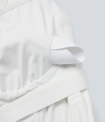 Mono de dama de honor e invitada de boda con cuello cuadrado, cordón ajustable y espalda descubierta con bolsillos laterales - Edición Easy Peezy