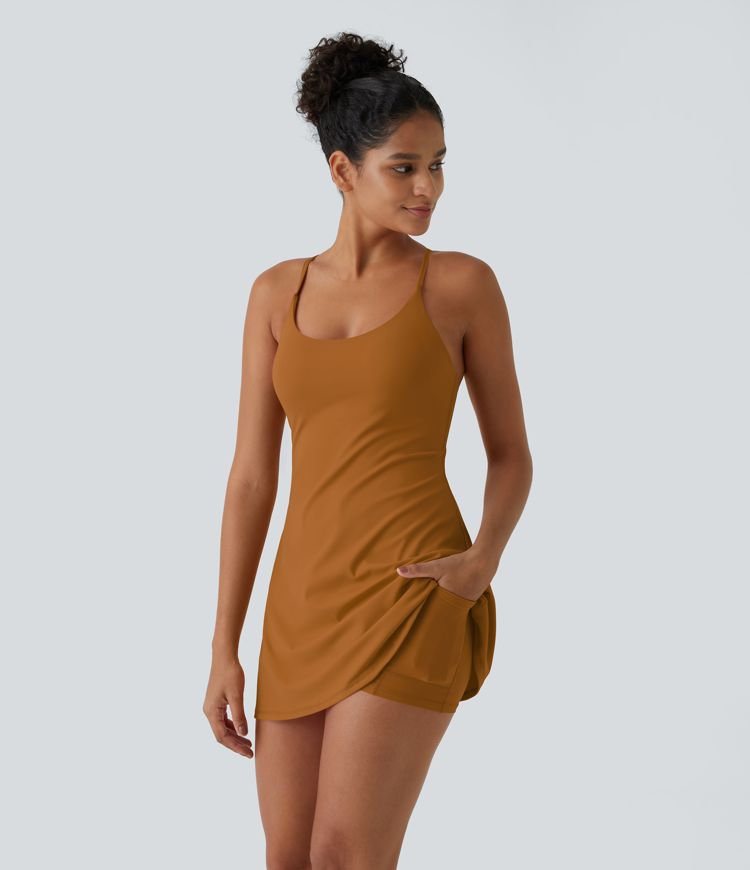 SoftlyZero™ Plush Backless Active Dress-Easy Peezy Edition