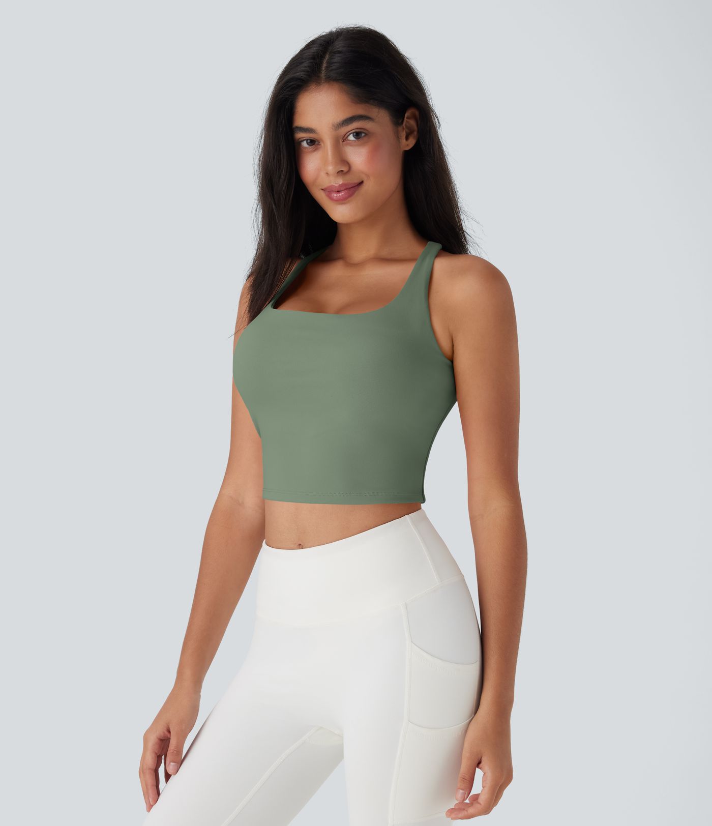 Cropped Yoga Women Tank Top D-F Cups