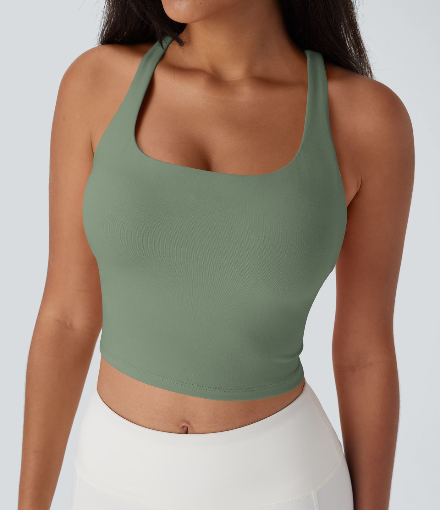 Cropped Yoga Women Tank Top D-F Cups