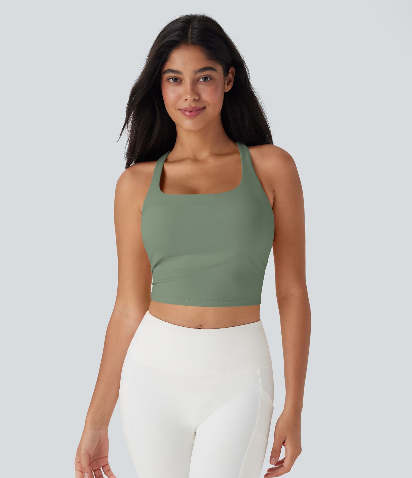 Cropped Yoga Women Tank Top D-F Cups