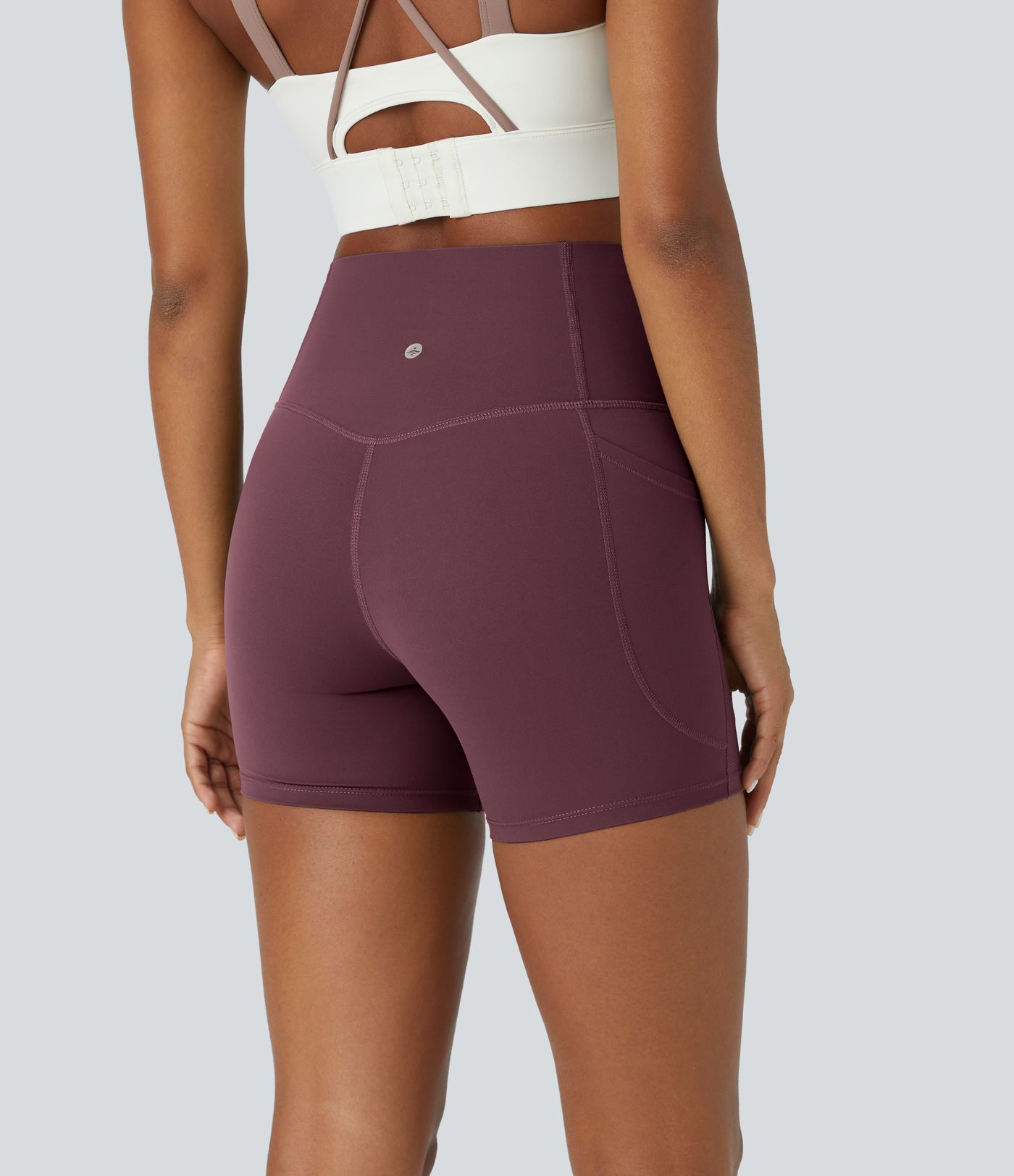 Halara UltraSculpt™ High Waisted Tummy Control Side Pocket Shaping Training Biker Shorts 5''