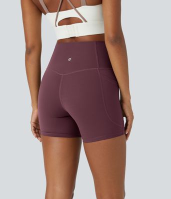 Halara UltraSculpt™ High Waisted Tummy Control Side Pocket Shaping Training Biker Shorts 5''