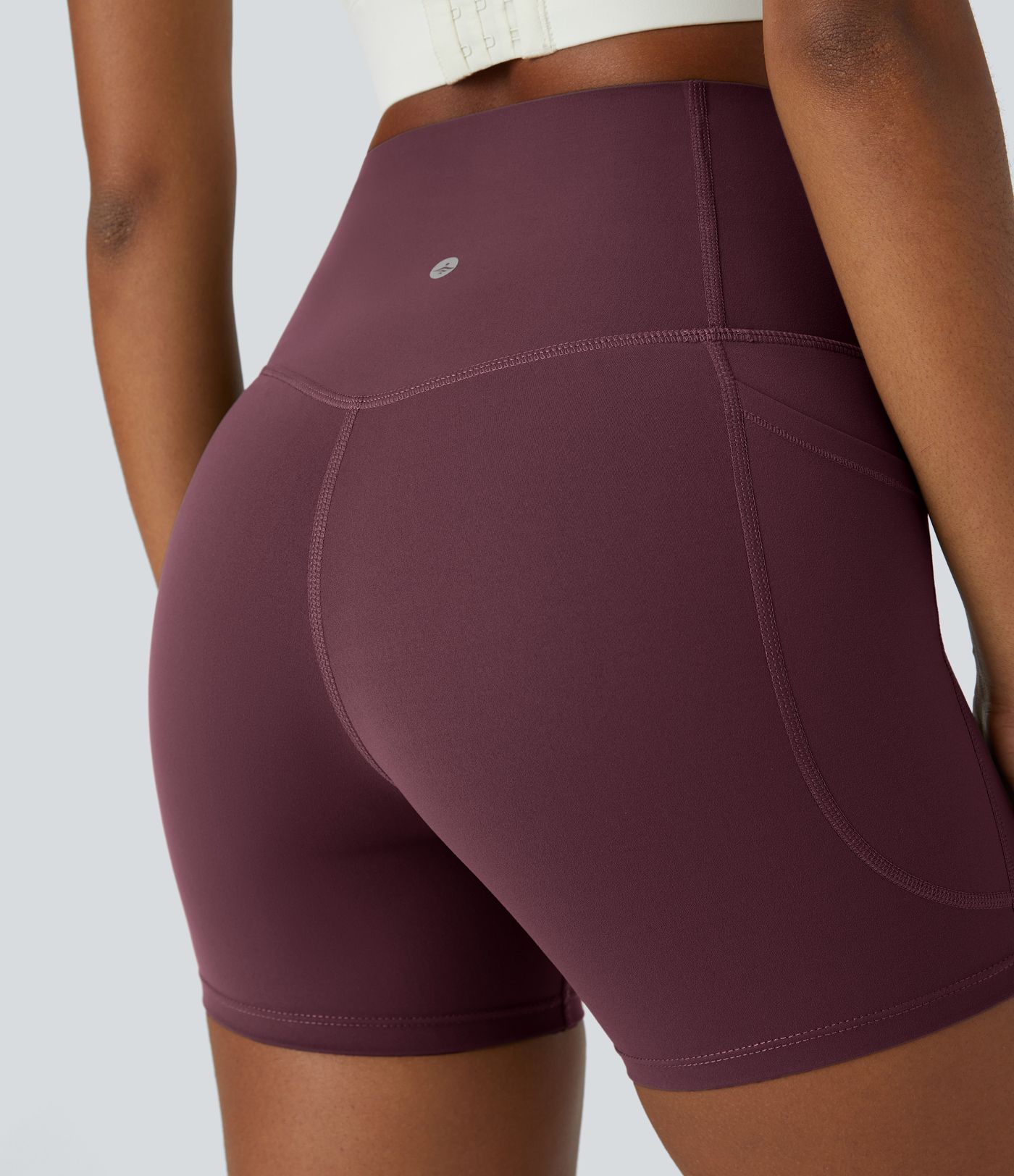 Halara UltraSculpt™ High Waisted Tummy Control Side Pocket Shaping Training Biker Shorts 5''