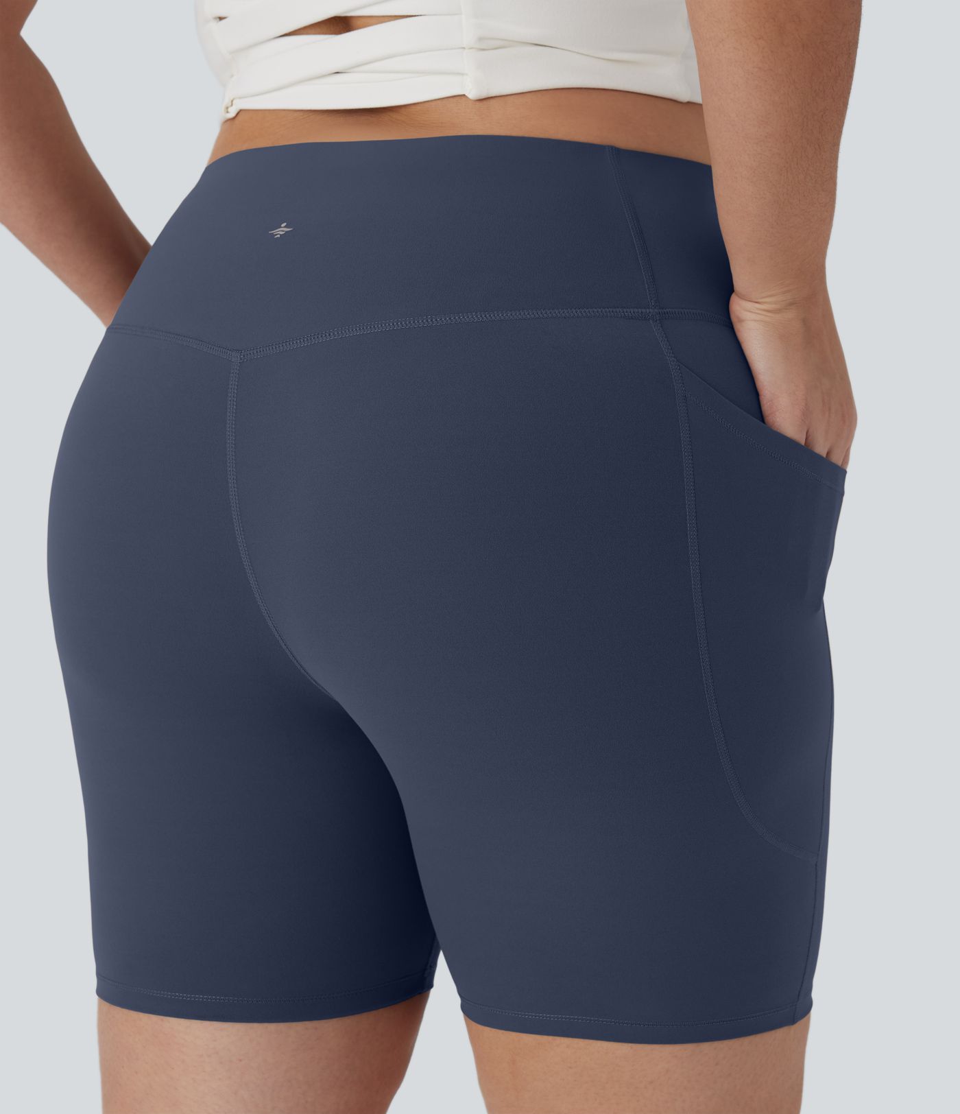 Halara UltraSculpt™ High Waisted Tummy Control Shaping Training Plus Size Biker Shorts 7'' with Pocket Halara UltraSculpt™ High Waisted Tummy Control Shaping Training Plus Size Biker Shorts 7'' with Pocket