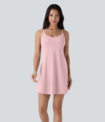 SoftlyZero™ Pehmed Vormitud Tassid Madal Tugi Tantsu Aktiivne Kleit - Lihtne Väljaanne A-C Suurused