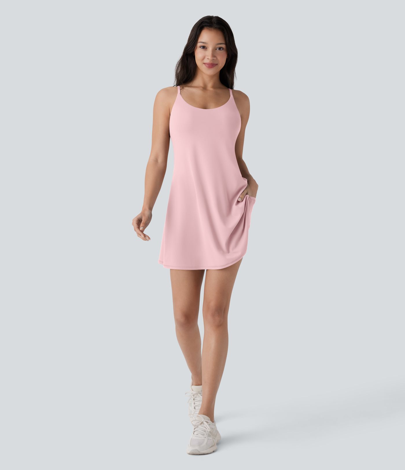 SoftlyZero™ Pehmed Vormitud Tassid Madal Tugi Tantsu Aktiivne Kleit - Lihtne Väljaanne A-C Suurused