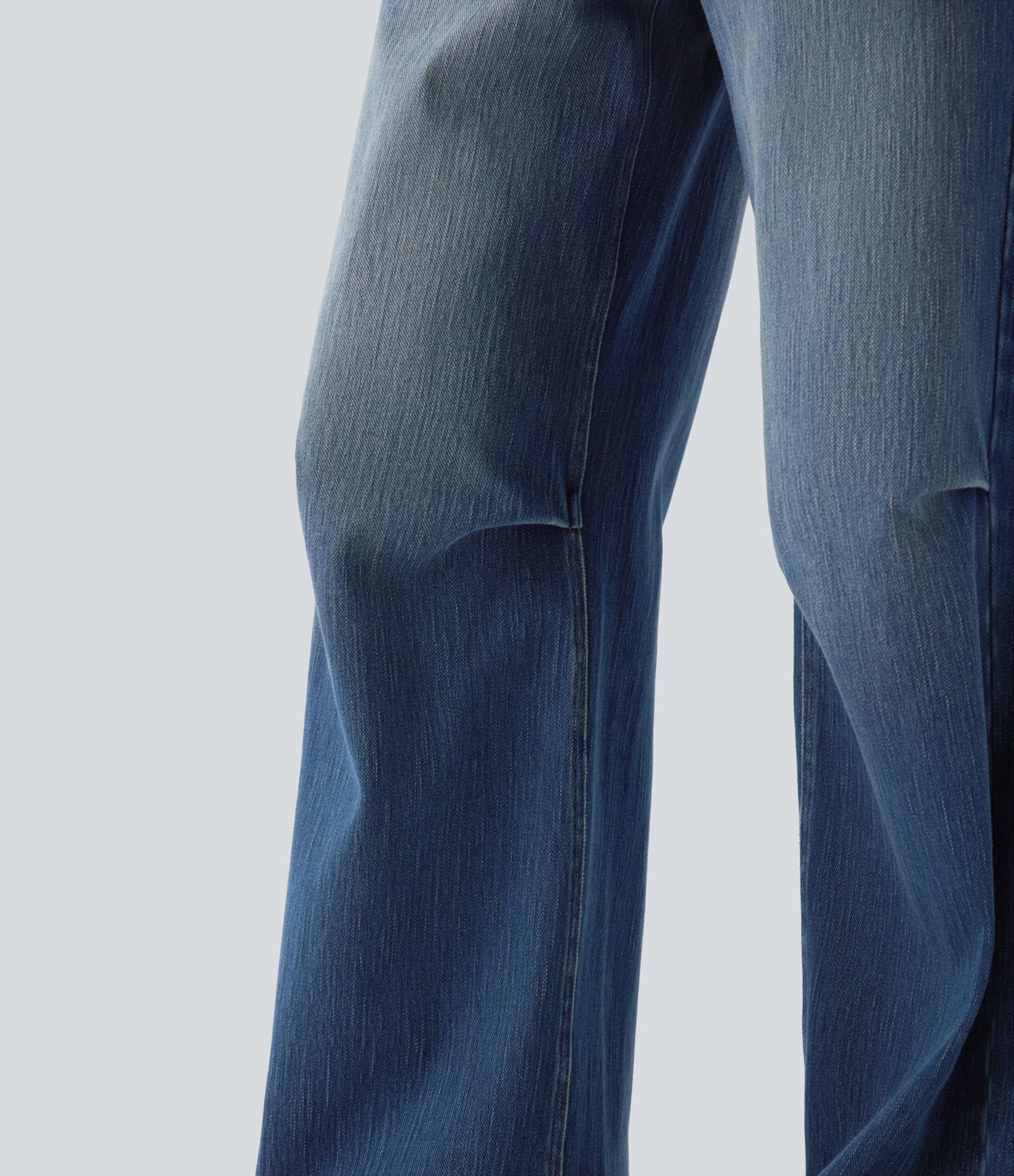 Jeans Baggy Halara Flex™ Denim vaquero elástico tiro bajo estilo lavado pierna ancha múltiple bolsillo