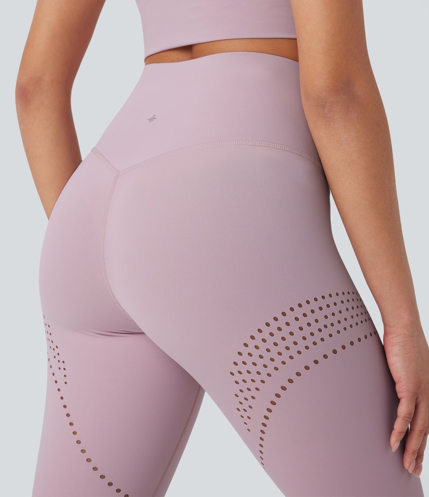 Halara UltraSculpt™ Cool Quick Dry High Waisted Tummy Control Ventilation Perforated Yoga Leggings-UPF 50+