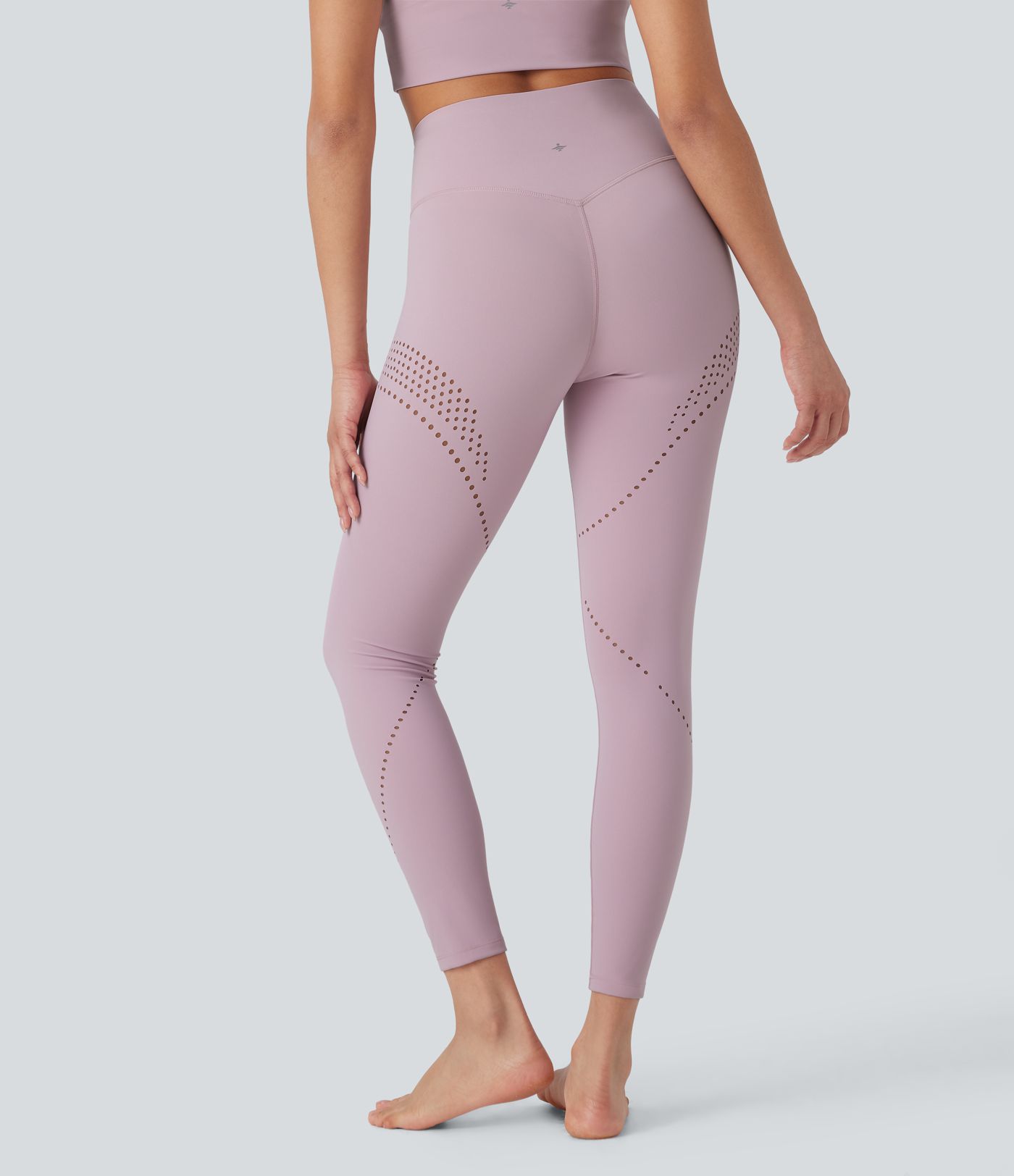 Halara UltraSculpt™ Cool Quick Dry High Waisted Tummy Control Ventilation Perforated Yoga Leggings-UPF 50+