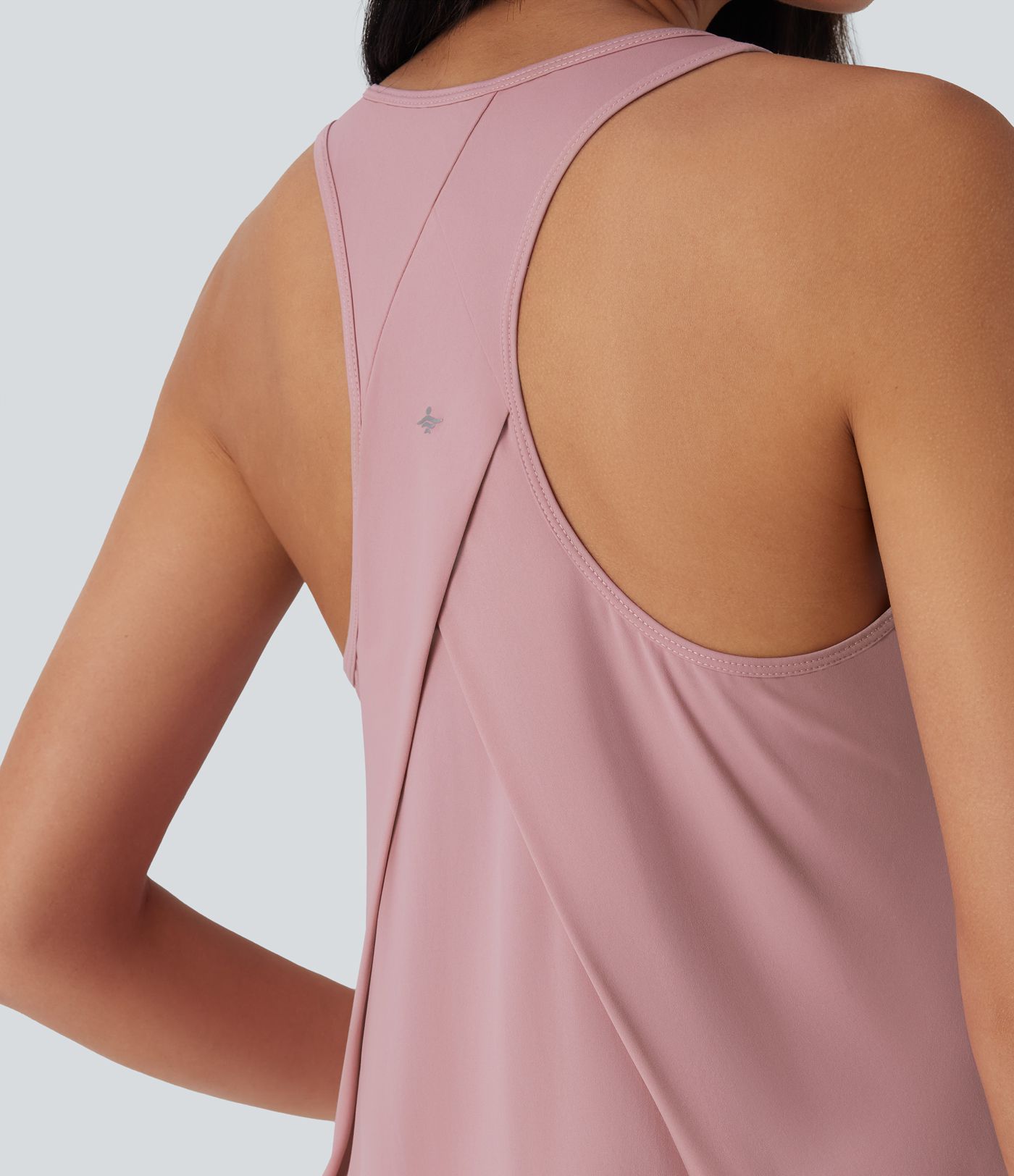 Round Neck High Low Cool Touch Quick Dry Running Tank Top