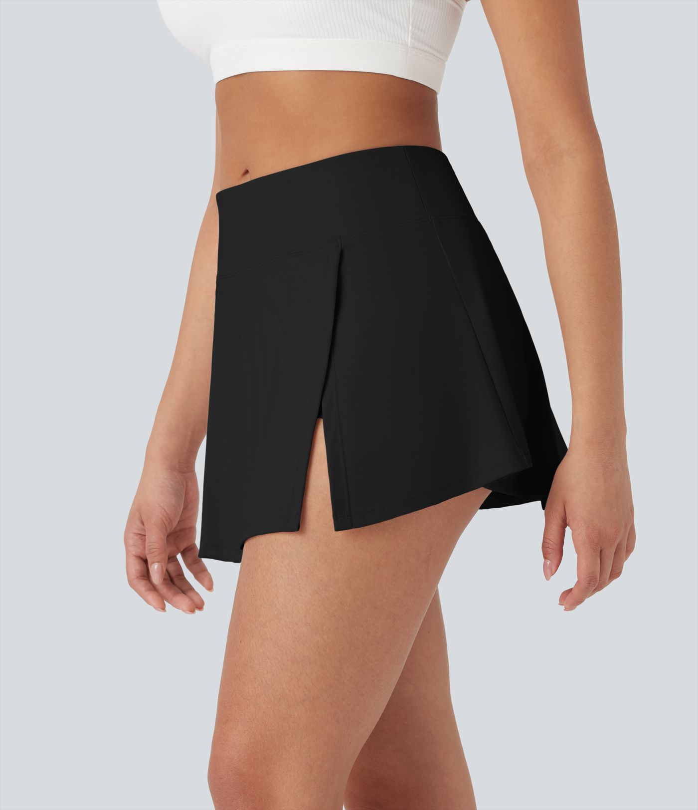 Mid Rise 2-in-1 A-line Mini Yoga Skirt with Pockets