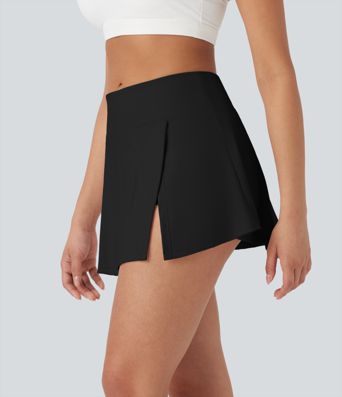 Mid Rise 2-in-1 A-line Mini Yoga Skirt with Pockets