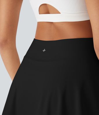 Mid Rise 2-in-1 A-line Mini Yoga Skirt with Pockets