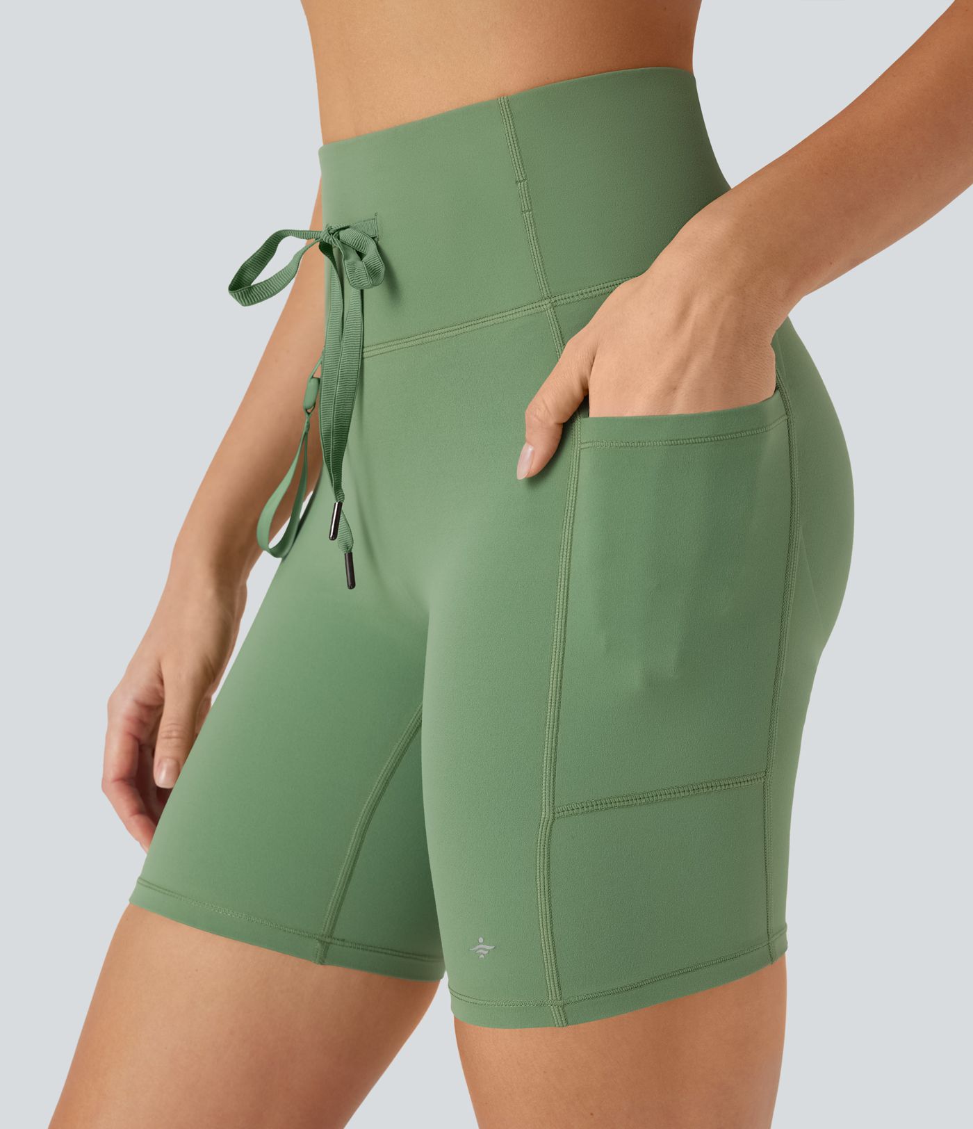 Halara UltraSculpt™ High Waisted Butt Lifting Tummy Control Loop Running Biker Shorts 7'' with Pockets