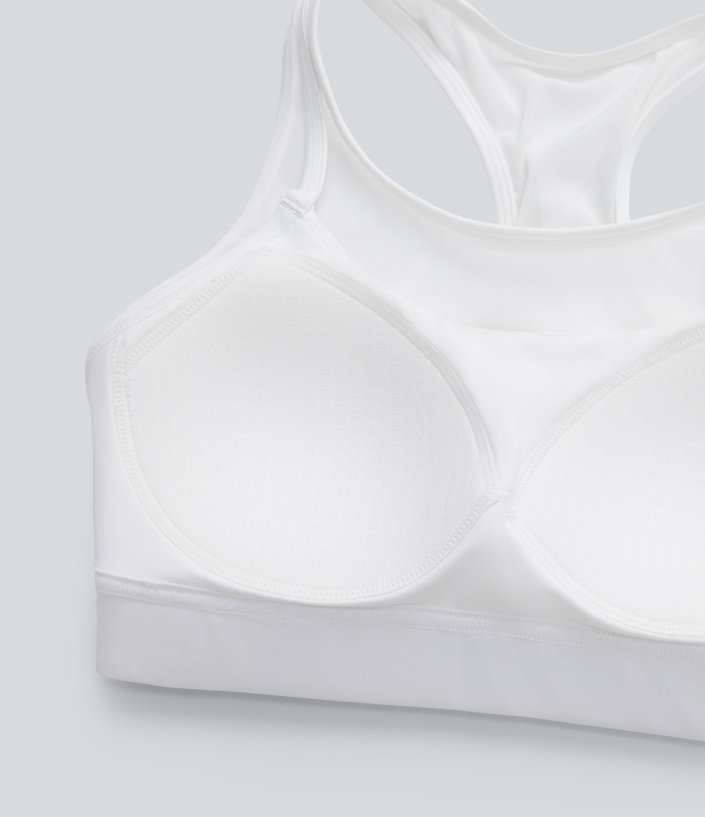 SpeedWave™ Mittleres Support Racerback Kontrast Mesh Schnelltrocknender Trainings-Sport-BH