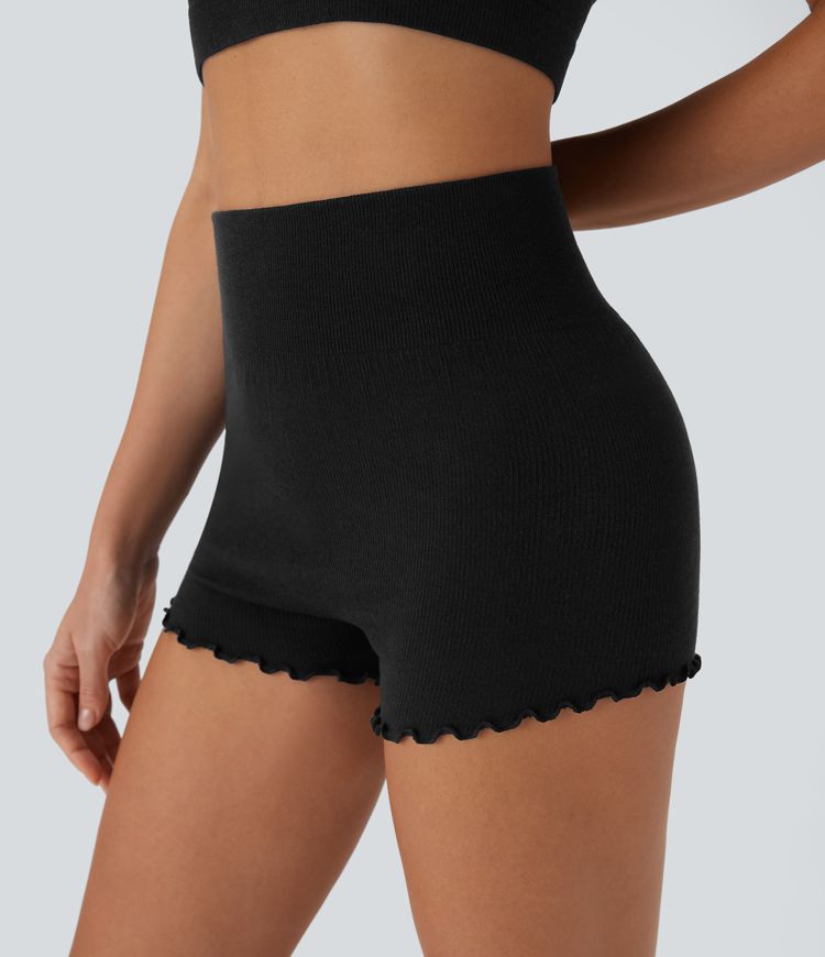 Short d'intérieur 6,5 cm taille haute avec finitions ondulées sans couture OneForm Seamless Flow
