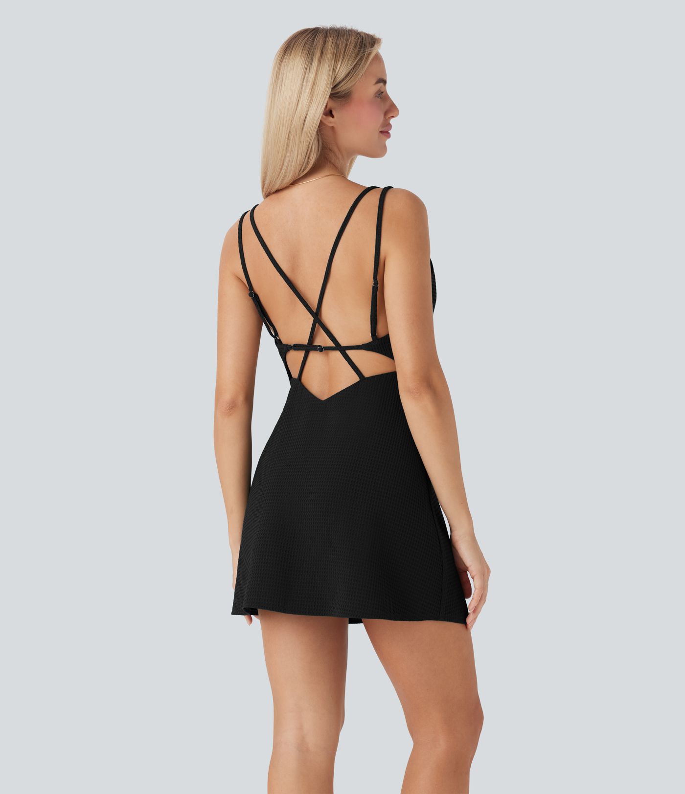 Waffle Mini Casual Dress