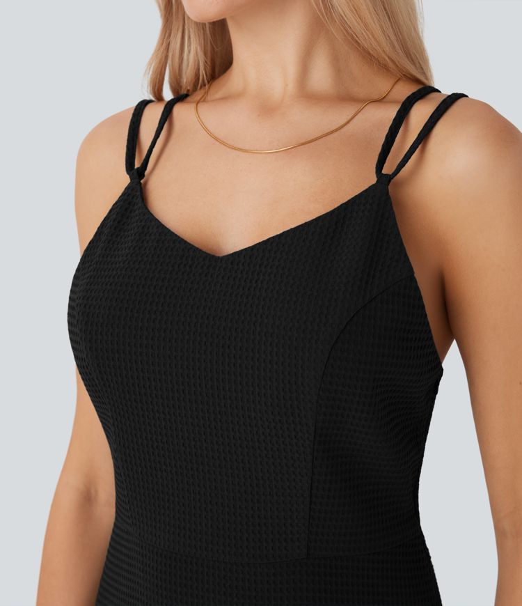 Waffle Mini Casual Dress