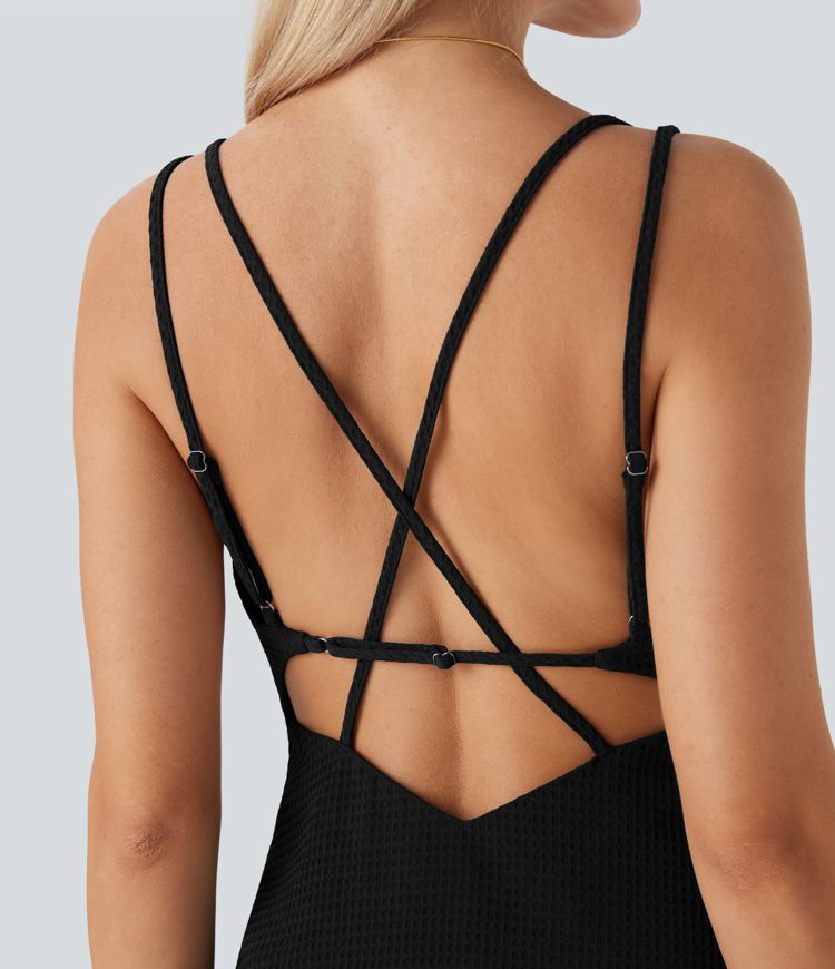 Waffle Mini Casual Dress