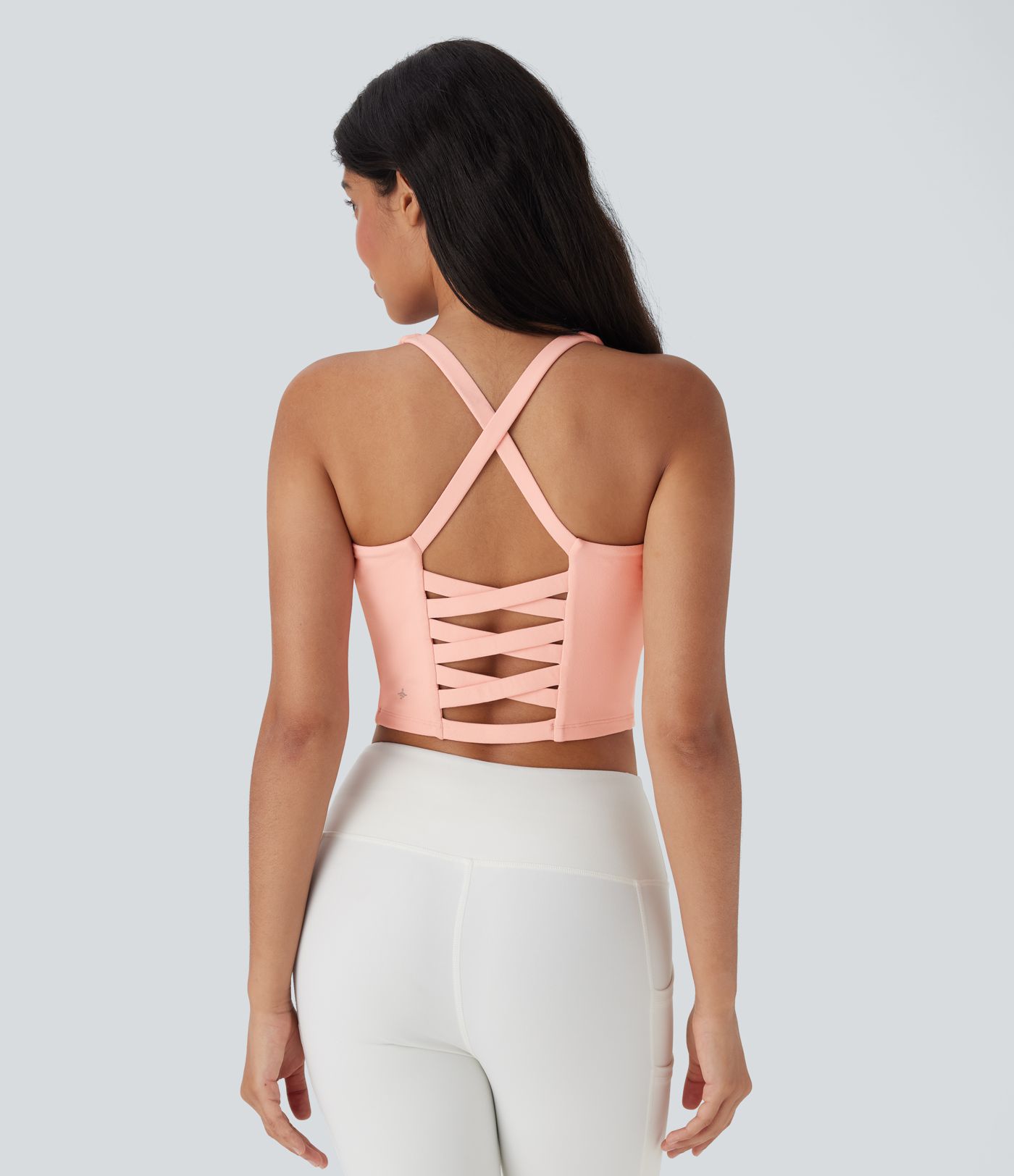 Kurzes Yoga-Tanktop für D-F-Körbchen