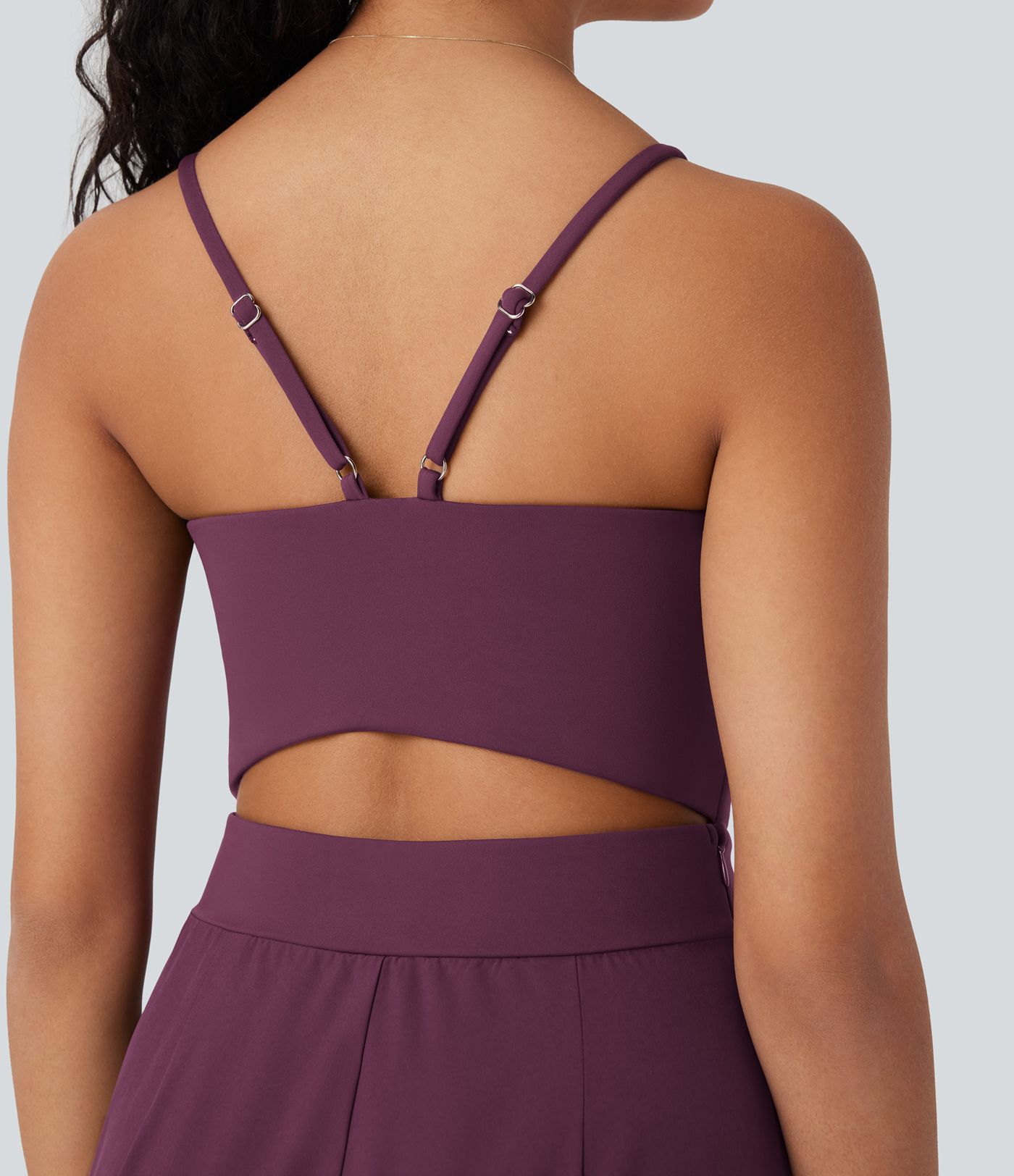 Breezeful™ Wide Leg Quick Dry Casual Slip Jumpsuit with Pockets-Easy Peezy Edition