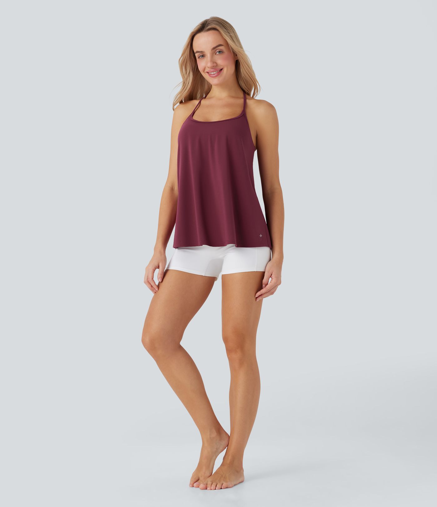 SoftlyZero™ Airy Halter Draped Cool Touch Yoga Sports Top-UPF50+