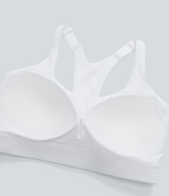 SpeedWave™ Medium Support Molded Cups Perforated Adjustable Hook Quick Dry Workout Sports Bra A-C Cups