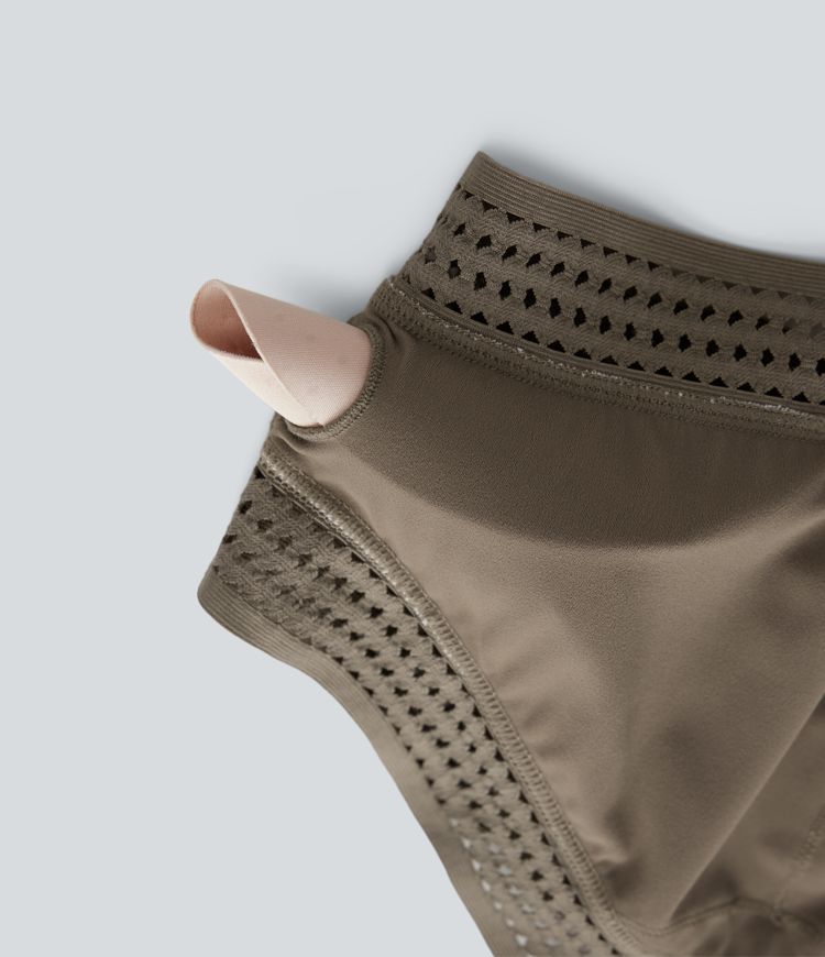 Crossover-Yoga-Sport-BH mit leichtem Support und Cut-Out-Design - A-C Cups