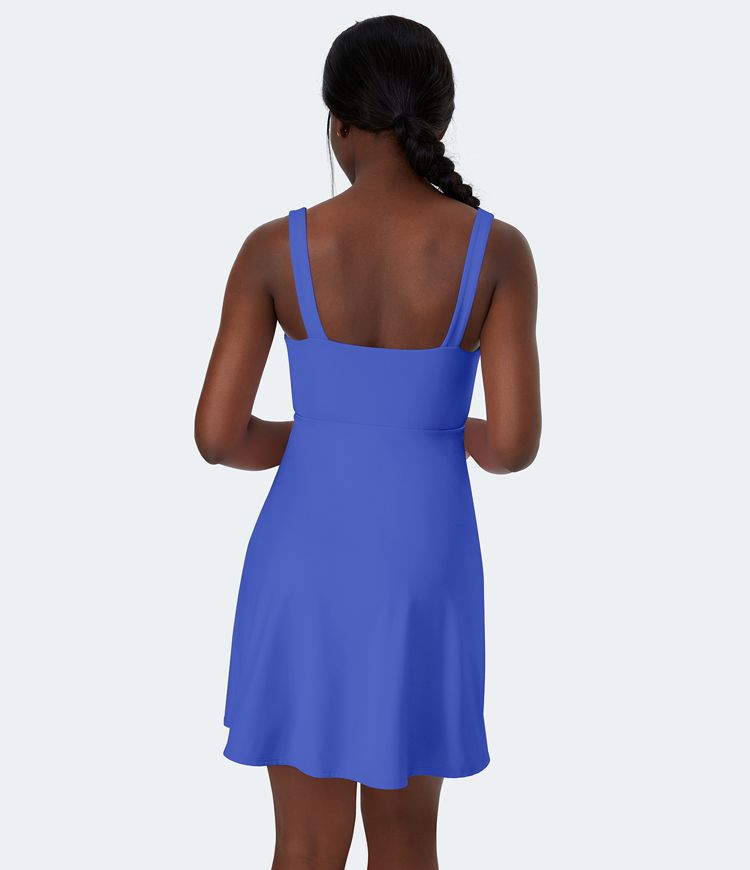 Softlyzero™ Airy Twisted Backless 2-in-1 Pocket  Casual Dress-UPF50+