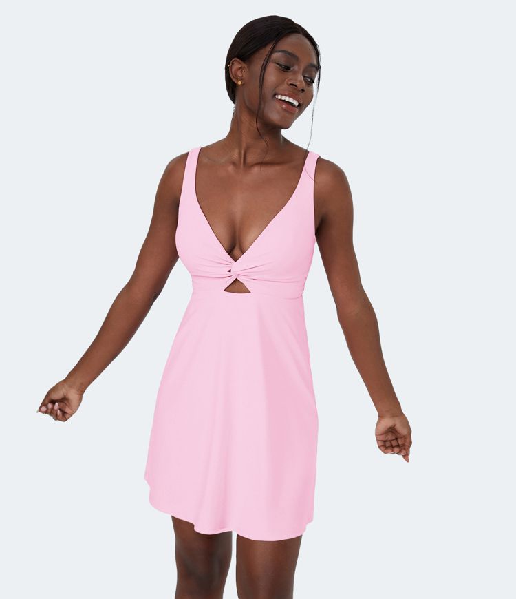 SoftlyZero™ Airy 2-in-1 Pocket Cool Touch Casual Dress-UPF50+