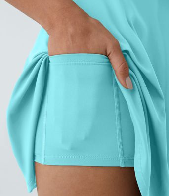 SoftlyZero™ Airy Backless Twisted Flare Low Support Dance Active Dress-Longer Length-Easy Peezy Edition A-C Cups