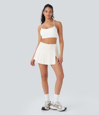 Mid Rise 2-in-1 A-line Mini Yoga Skirt with Pockets