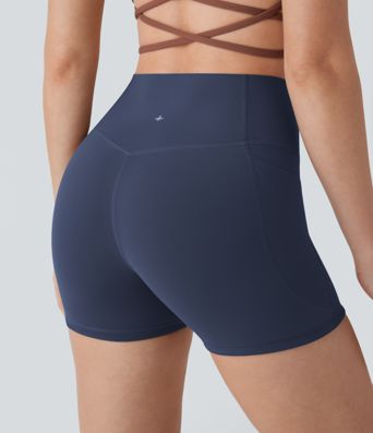 Halara UltraSculpt™ High Waisted Tummy Control Pocket Shaping Training Bike Running Shorts 3''