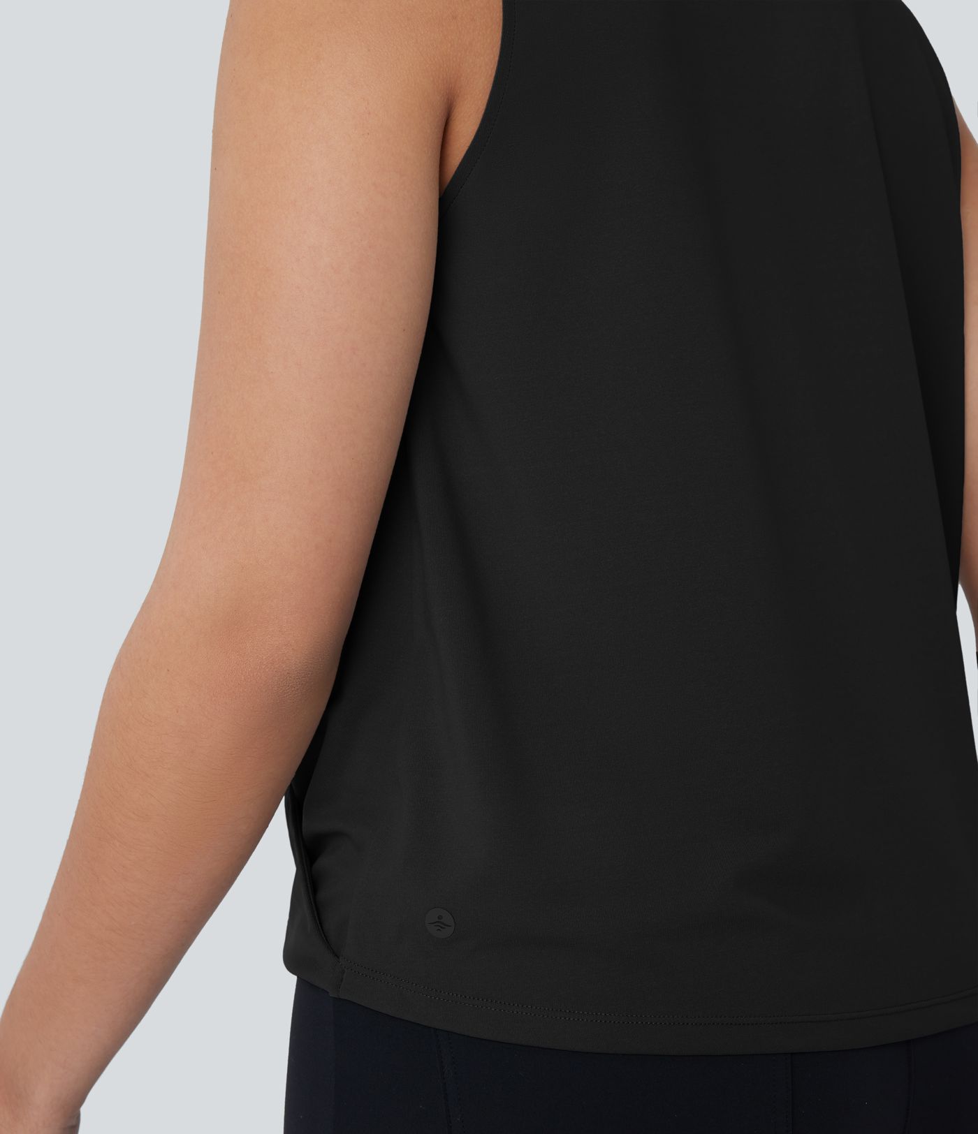 V-Ausschnitt, lockeres Wickel-Arbeitsshirt