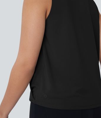 V-Ausschnitt, lockeres Wickel-Arbeitsshirt