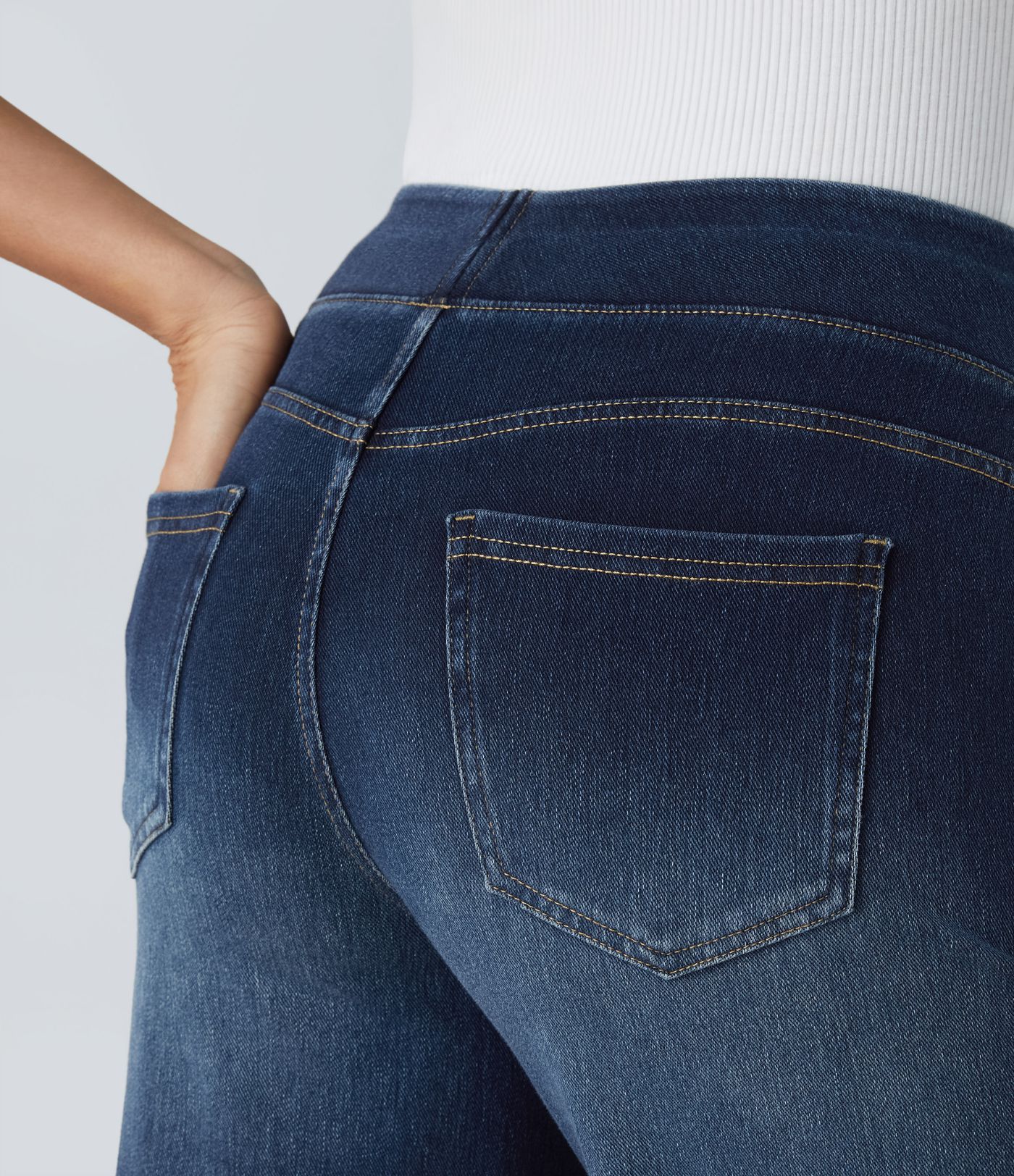 Jeans Baggy Halara Flex™ Denim elástico lavado múltiple bolsillo tiro alto pierna ancha