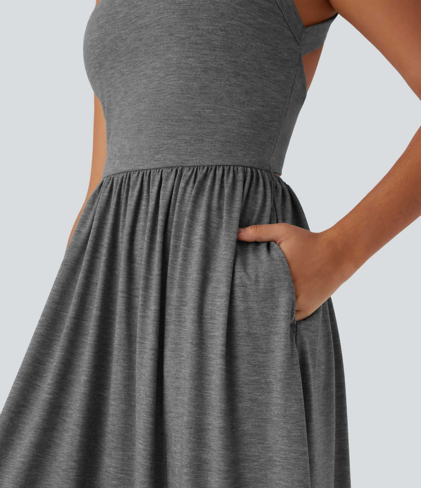 Pocket Flowy Maxi Dress