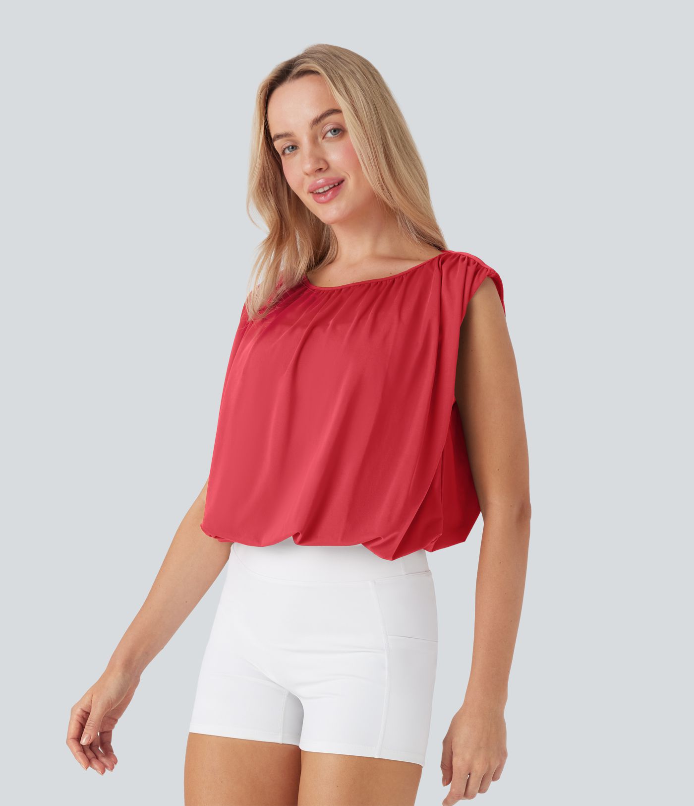 Top de baile con espalda descubierta y tirantes ajustables