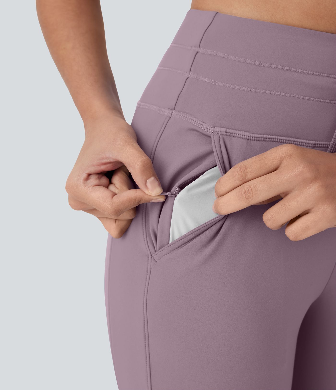 Softlyzero™ Plush sporty yoga pedal pants with side pocket, drawstring, and high waist