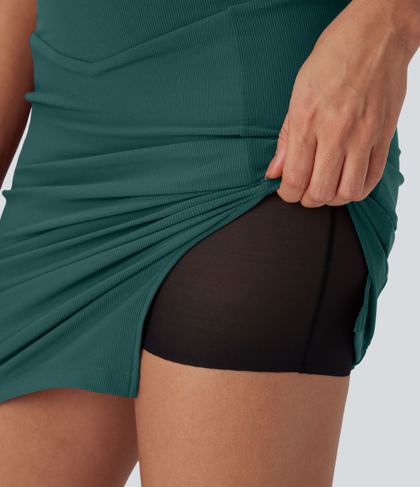 Patitoff™ Flow Pet Hair Resistant High Waisted Tummy Control 2-in-1 Bodycon Midi Casual Skirt