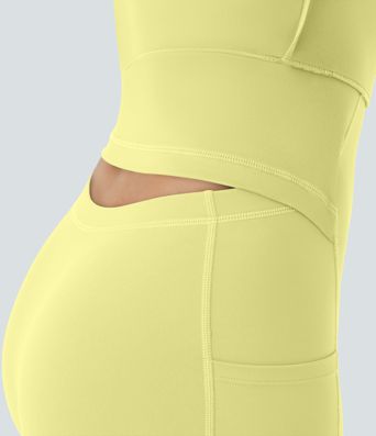 SoftlyZero™ Airy Backless Twisted Flare Low Support Dance Active Dress-Longer Length-Easy Peezy Edition A-C Cups