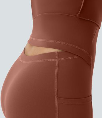 SoftlyZero™ Airy Backless Twisted Flare Low Support Dance Active Dress-Longer Length-Easy Peezy Edition A-C Cups